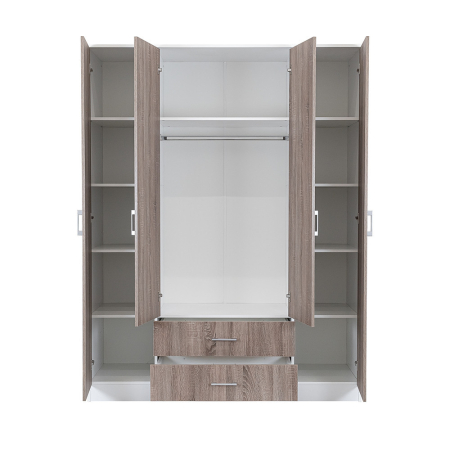 Leziter Dulap Miami 160x205 cm stejar York-alb [3]