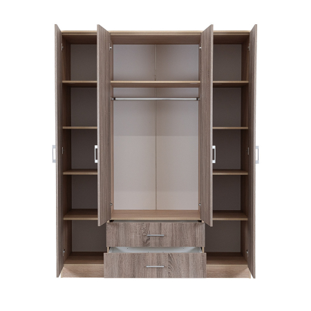 Leziter Dulap Miami 160x205 cm stejar York-stejar Sonoma [3]