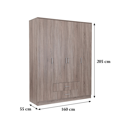 Leziter Dulap Miami 160x205 cm stejar York-stejar York [1]