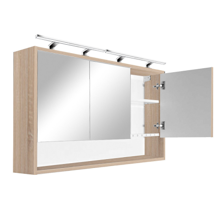 Leziter Dulap superior cu oglindă Luna 120, stejar Sonoma [1]