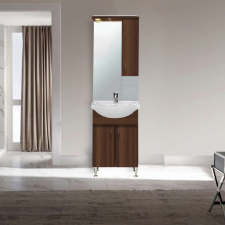 Leziter Dulap suspendat Bianca Plus 55, culoare Aida nuc, deschidere pe dreapta [2]