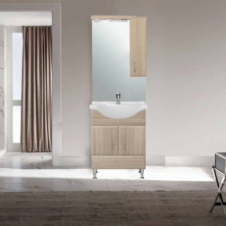 Leziter Dulap suspendat Bianca Plus 65, culoare stejar sonoma, deschidere pe dreapta [2]