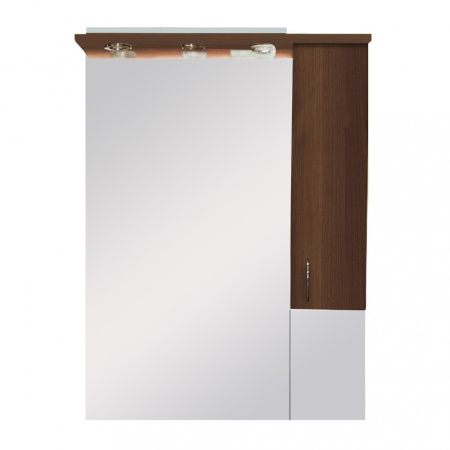 Dulap baie suspendat - Leziter Dulap suspendat Bianca Plus 75, culoare Aida nuc, deschidere pe dreapta