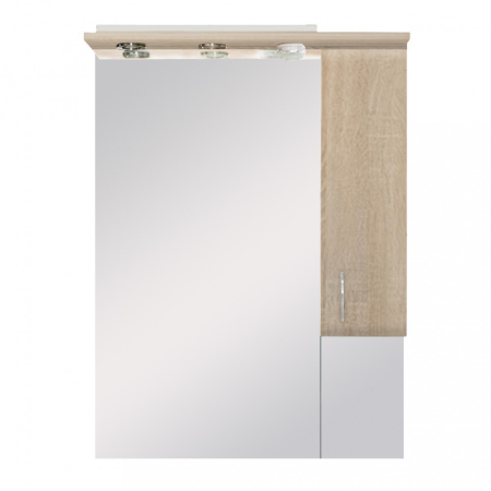 Dulap baie suspendat - Leziter Dulap suspendat Bianca Plus 75, culoare stejar sonoma, deschidere pe dreapta