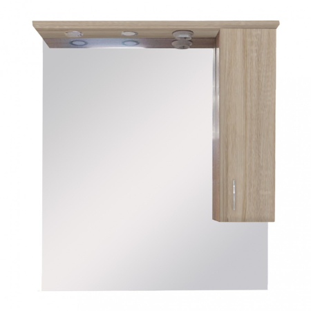 Dulap baie suspendat - Leziter Dulap suspendat Bianca Plus 85, culoare stejar sonoma, deschidere pe dreapta