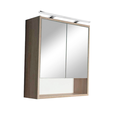 Leziter Dulap suspendat cu oglindă Luna 60, stejar Sonoma [0]