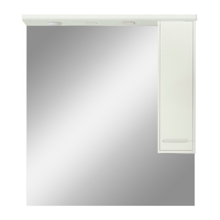 Mobilier baie - Leziter Dulap suspendat cu oglindă Nerva 85 cm, alb