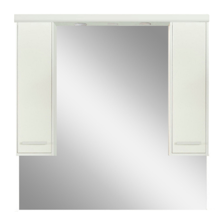 Baie - Leziter Dulap suspendat Nerva 105 cm cu oglindă, alb