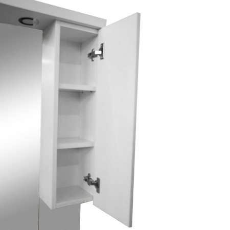 Leziter Dulap suspendat Nerva 105 cm cu oglindă, alb oglindă [1]