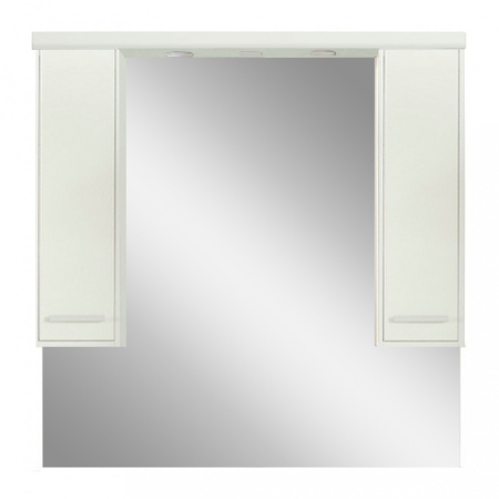 Leziter Dulap suspendat Nerva 105 cm cu oglindă, alb oglindă [0]
