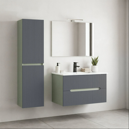 Leziter Dulap suspendat Trent verde măslin-gri antracit [1]