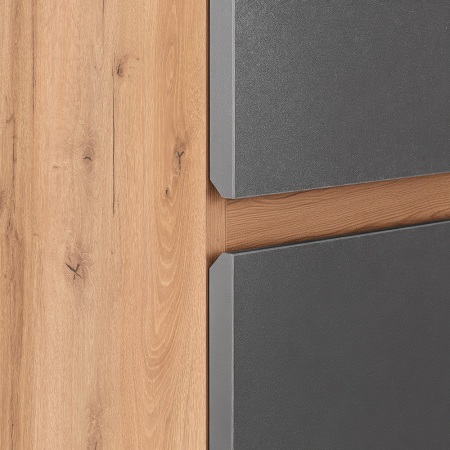 Leziter Dulap suspendat Vario Forte 35 stejar-antracite [5]