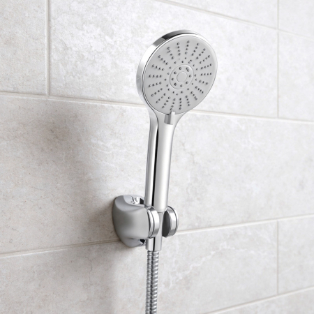 Leziter Duș de mână Lili cu 5 funcții și suport pentru furtun crom [1]