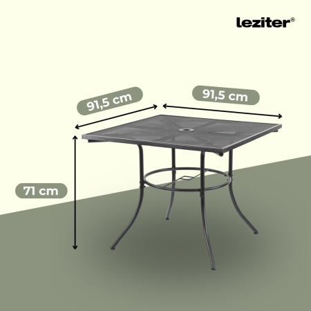 Leziter Eliza 4+1 set de mobilier de grădină antracit [3]