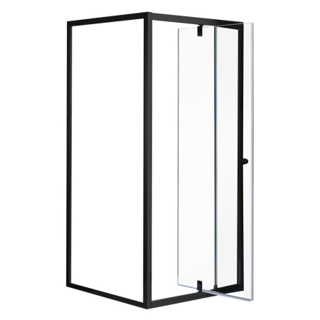 Baie - Leziter Flexi 80x80 cm cabină de duș unghiulară montată pe perete fără tavă de duș