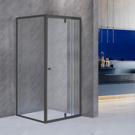 Leziter Flexi 80x90 cm cabină de duș asimetrică montată pe colț, fără tavă de duș [1]