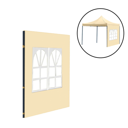 Produse temporar indisponibile - Leziter Foișor de grădină cu fereastră perete lateral marchiză 3x3 m