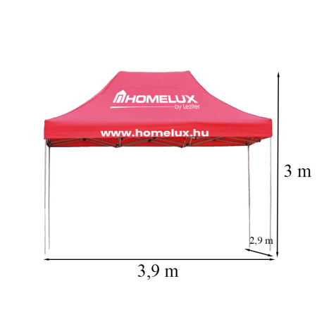 Leziter Foișor de grădină pliabil 2,9x3,9x3 m [2]