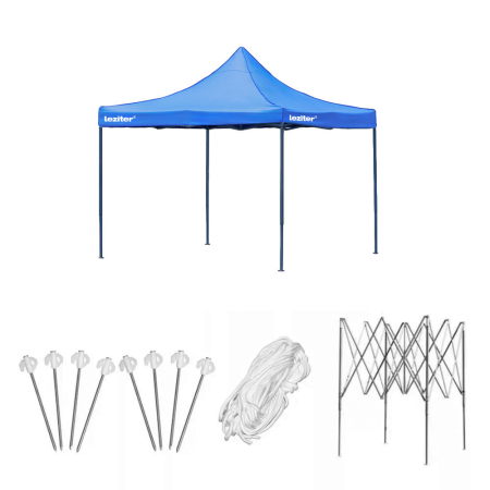 Pavilion grădină, pergolă - Leziter Foișor de grădină pliabil 3x3 m