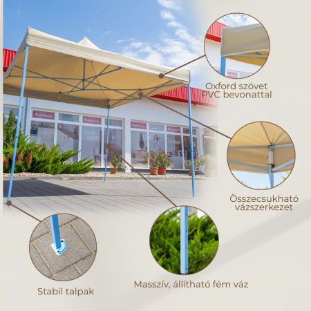 Leziter Foișor de grădină pliabil 3x3 m [3]