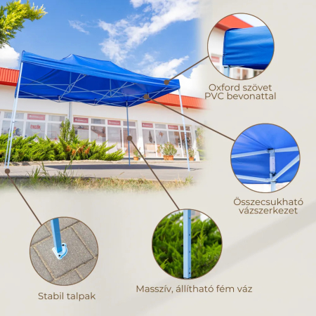 Leziter Foișor pliabil de grădină 3x4,5 m [3]