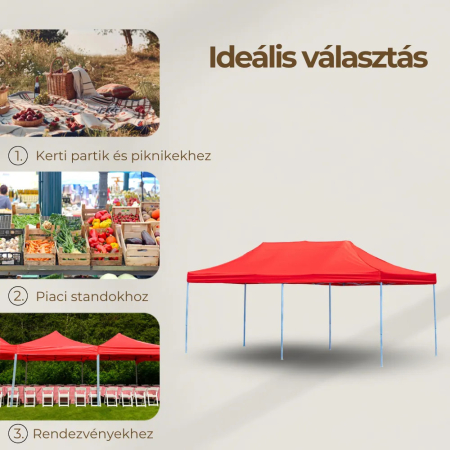 Leziter Foișor pliabil de grădină 3x6 m [1]