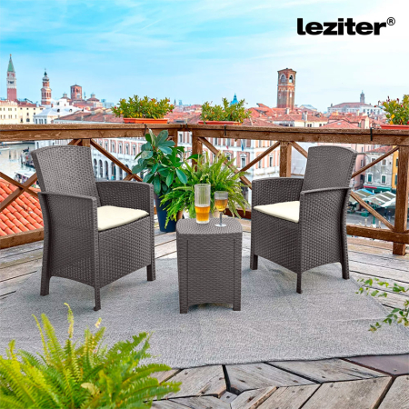 Leziter Fotoliu din ratan artificial Lima [1]