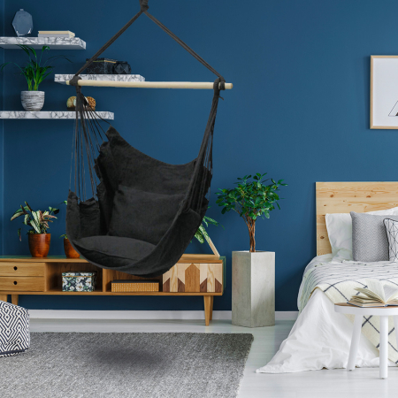 Leziter Fotoliu suspendat Puerto negru [1]