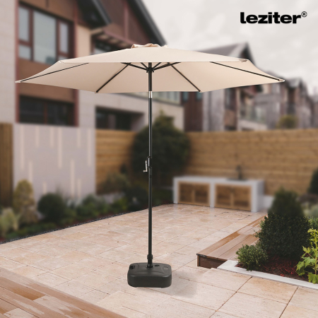 Leziter Gina parasol de grădină bej 300 cm [1]