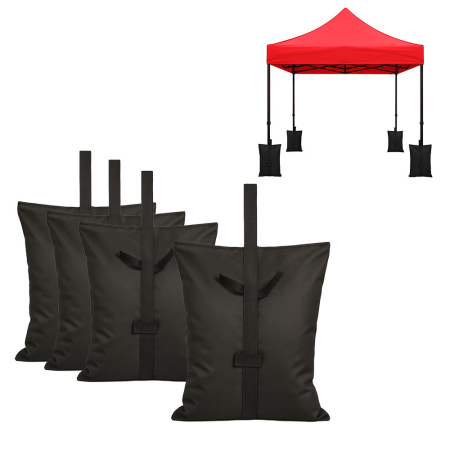 Pavilion grădină, pergolă - Leziter Grădină foișor pliabil piedestal greutate 4 bucăți