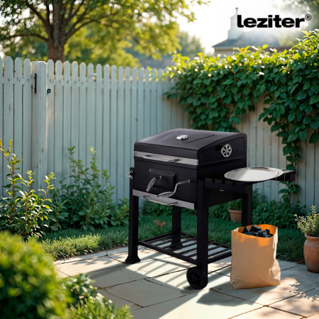 Leziter Grătar de grădină multifuncțional cu cărbune [1]