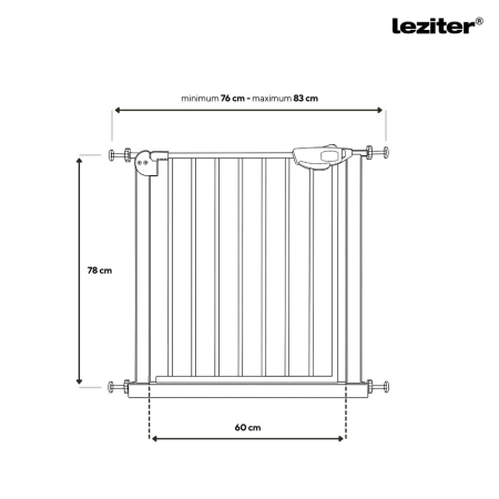 Leziter Grilă de siguranță 75-85 cm [2]