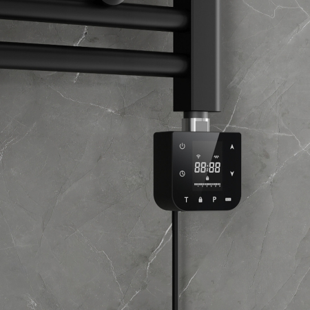 Leziter Încălzitor cu cartuș Wifi pentru uscător de prosoape cu termostat digital 800W negru [1]