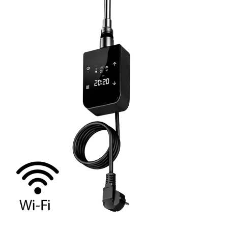 Calorifer prosoape - Leziter Încălzitor cu cartuș Wifi pentru uscător de prosoape cu termostat digital 800W negru