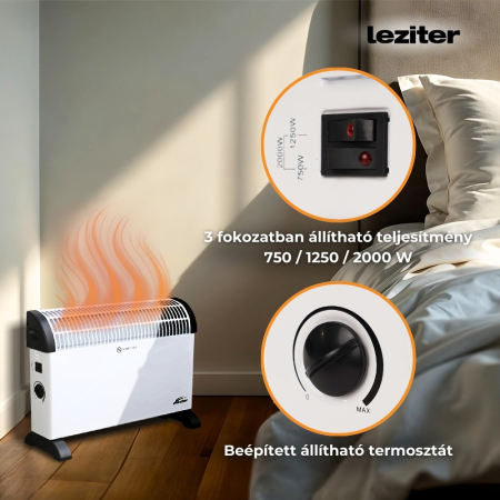 Leziter Încălzitor electric Kolumbo 750W / 1250W / 2000W [3]