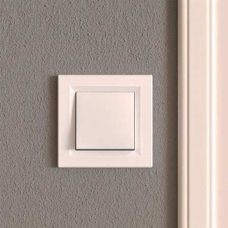 Leziter Întrerupător basculant Nova 106 cu cadru alb [1]