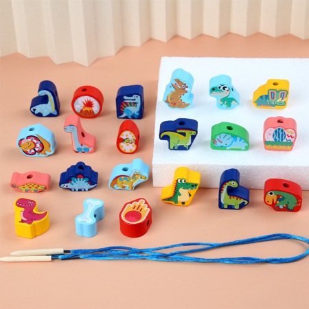 Leziter Jucării din lemn cu forme și numere, 138 buc. [2]