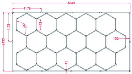 Leziter Lampă de tavan tip fagure Sky Light SKL05 3300K [2]