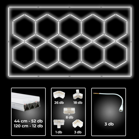 Produse temporar indisponibile - Leziter Lampă de tavan tip fagure Sky Light SKL10 6500K