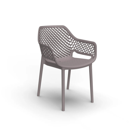 Scaun grădină - Leziter Letino scaun de grădină din plastic cappuccino