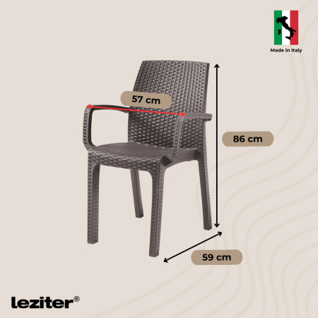 Leziter Letta II 8+1 set de mobilier de grădină cappuccino [1]