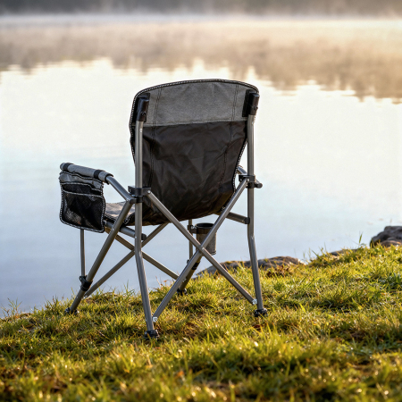 Leziter Leziter Fotoliu confort cu suport pentru pahare gri [1]