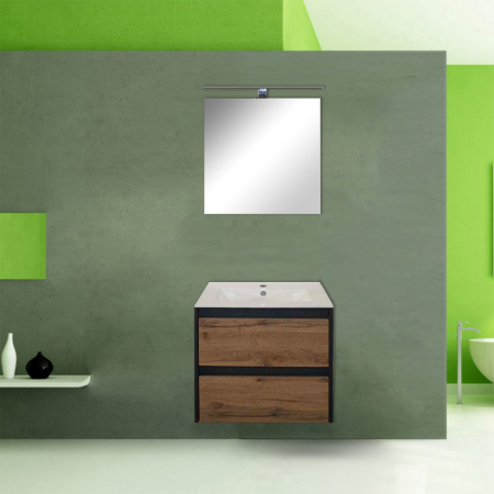 Leziter Leziter PO60AANCT0 Porto 60 mobilier de baie inferior în antracit țară stejar / fără chiuvetă [2]