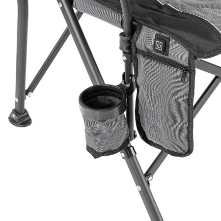 Leziter Leziter Premium fotoliu încălzit cu suport pentru pahare gri [7]