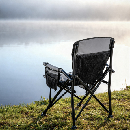 Leziter Leziter Premium fotoliu încălzit cu suport pentru pahare gri [1]