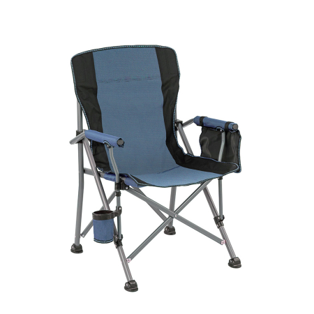 Pescuit - Leziter Leziter Scaun de pescuit Comfort cu braț și suport pentru pahare albastru