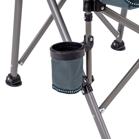 Leziter Leziter Scaun de pescuit Comfort cu braț și suport pentru pahare albastru [5]