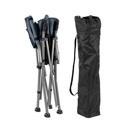 Leziter Leziter Scaun de pescuit Comfort cu braț și suport pentru pahare albastru [9]