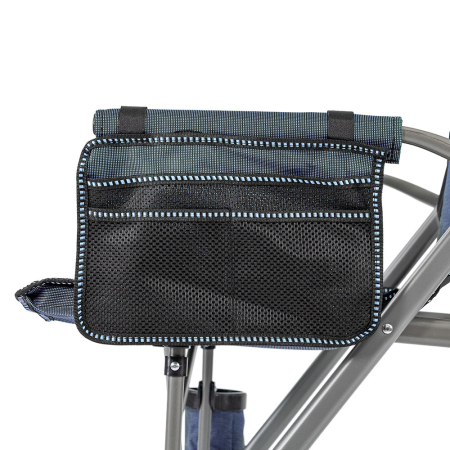 Leziter Leziter Scaun de pescuit Comfort cu braț și suport pentru pahare albastru [4]