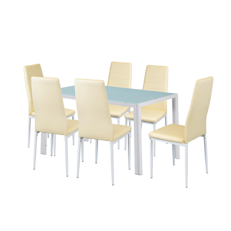 Mobilier - Leziter Liana 6+1 set de sufragerie bej
